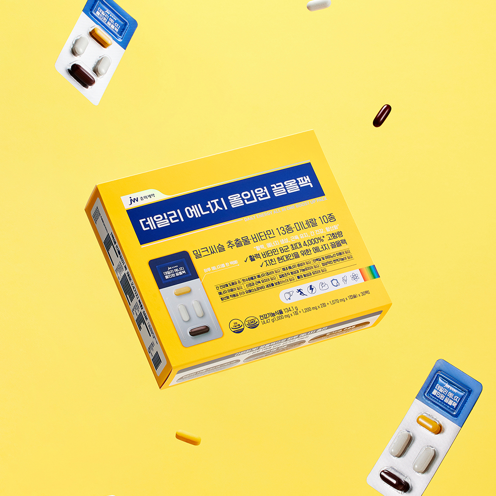 JW중외제약 데일리 에너지 끌올팩 비타민B 밀크씨슬 올인원영양제 멀티팩 30포, 2개 이미지 7