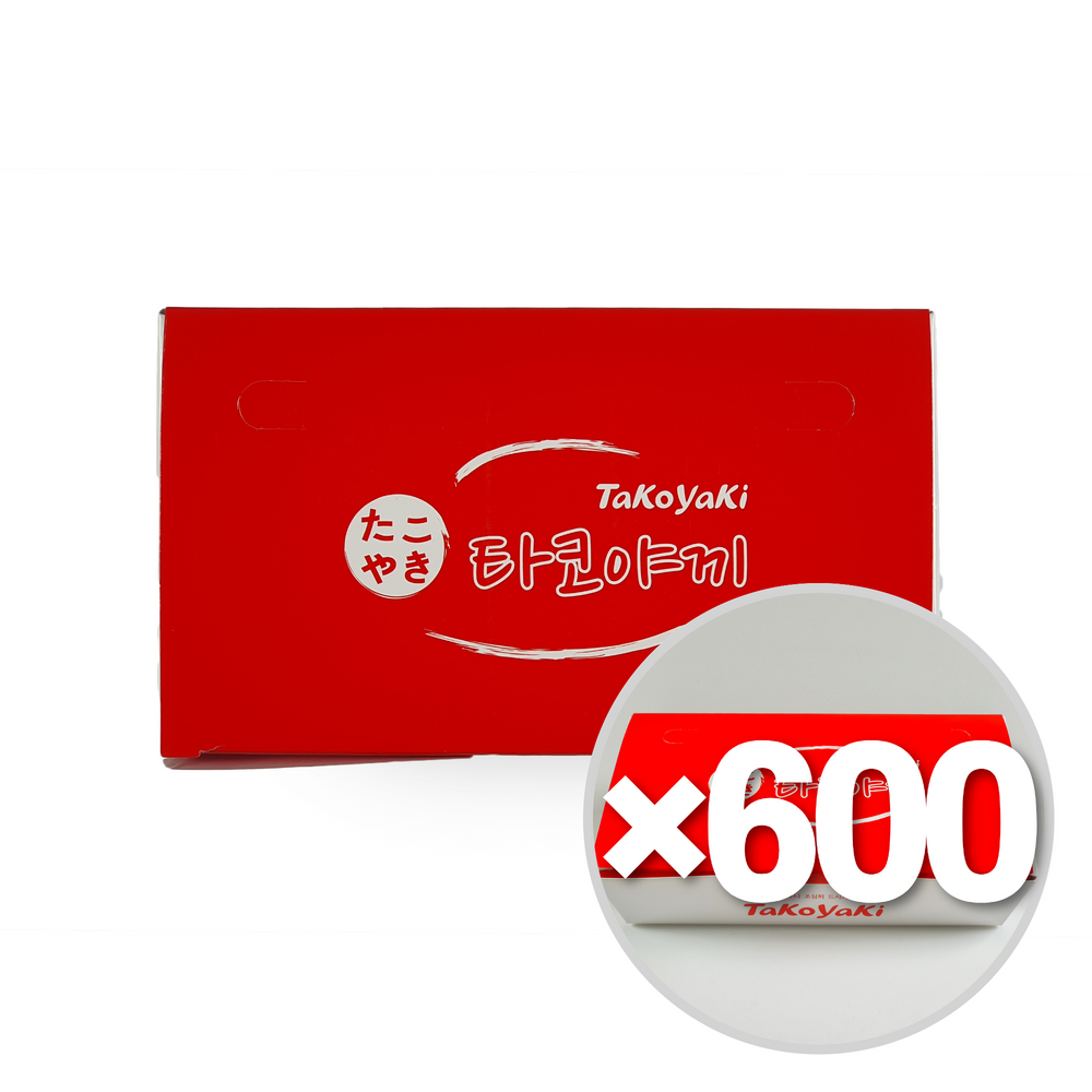 타코야끼 종이도시락 중(기성M/600장) 포장용기 - 상품 이미지