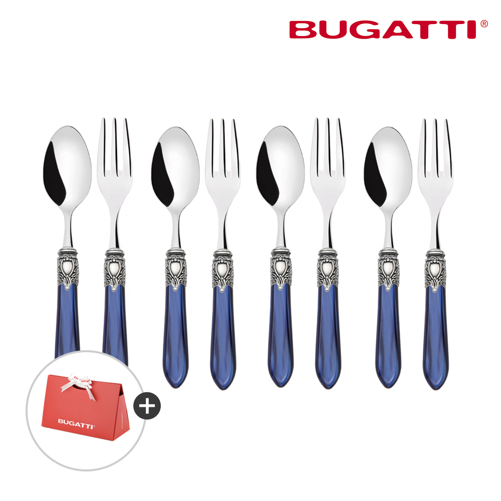 부가티 옥스포드 커피스푼 케익포크 4인 선물세트