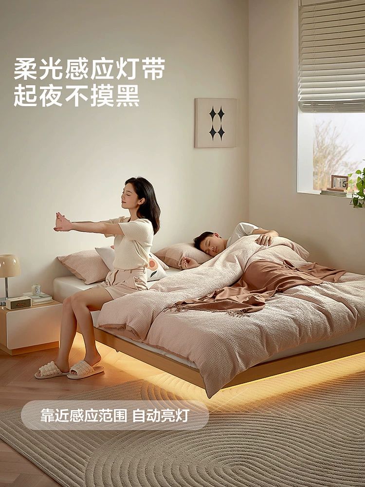 무헤드 침대프레임 나무 평상형 편백침대 단일침대-원목 - 상세 이미지 3