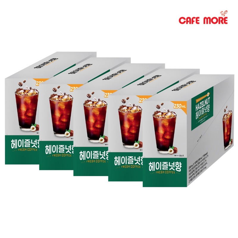카페모어 헤이즐넛향 230ml (10개입x5 총50팩 )아메리카노 커피 원두 블랙커피 - 상세 이미지 2