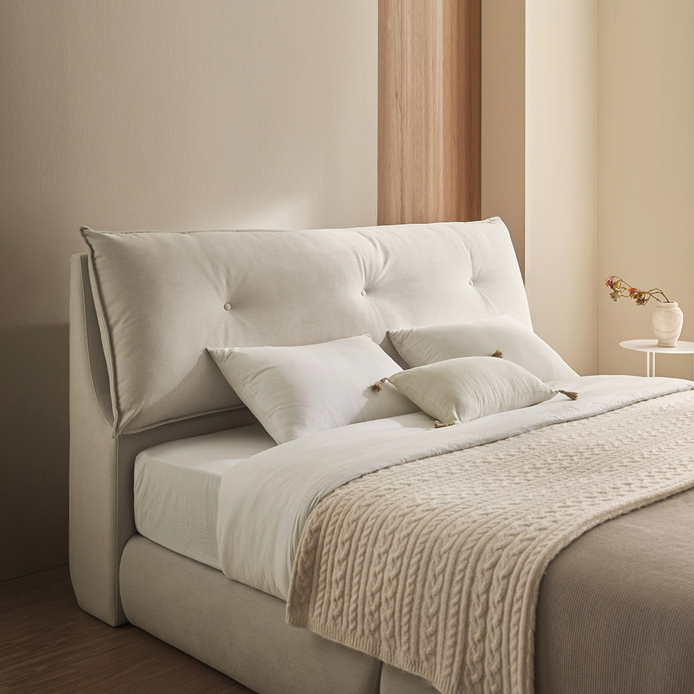 슬립퍼 샬롯 신혼부부 패브릭침대 저상형 호텔 침대 프레임 라지킹 LK