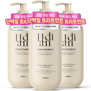 헤디안 헤어 트리트먼트 1L 3개 호텔포레스트향 대용량 극손상 모발 윤기... 솔직 후기 | 피부 타입별 분석 - 상품 이미지 1