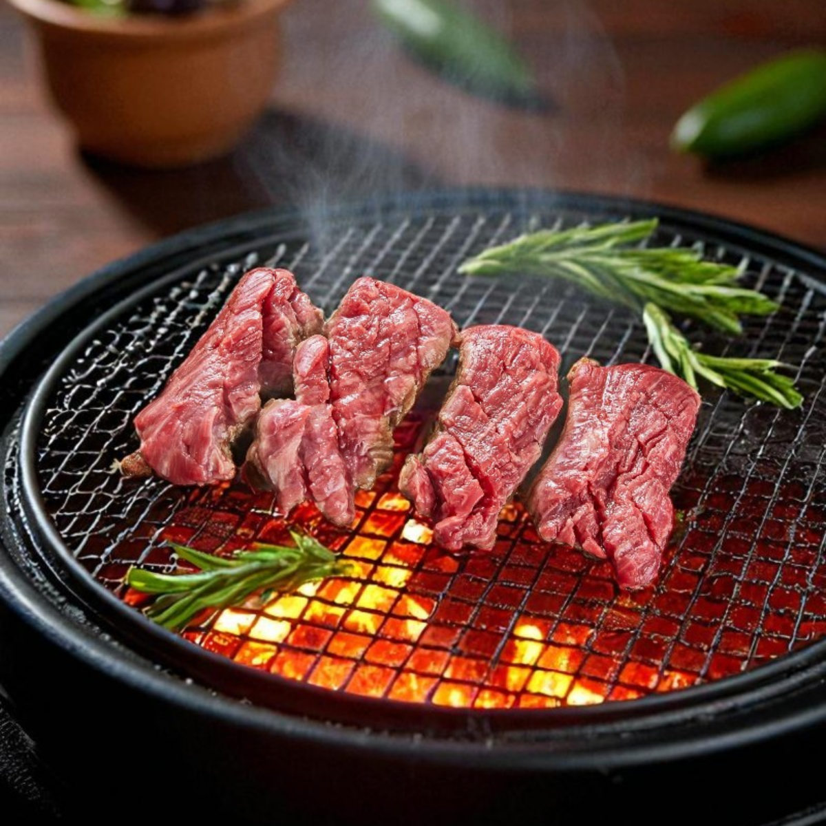 한우 1++ 한입등심 200g 구이용 소고기 프리미엄 정육