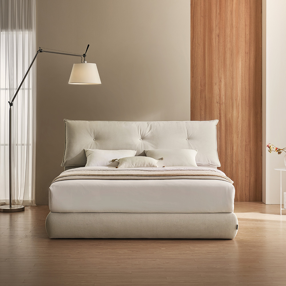 슬립퍼 샬롯 신혼부부 패브릭침대 저상형 호텔 침대 프레임 라지킹 LK