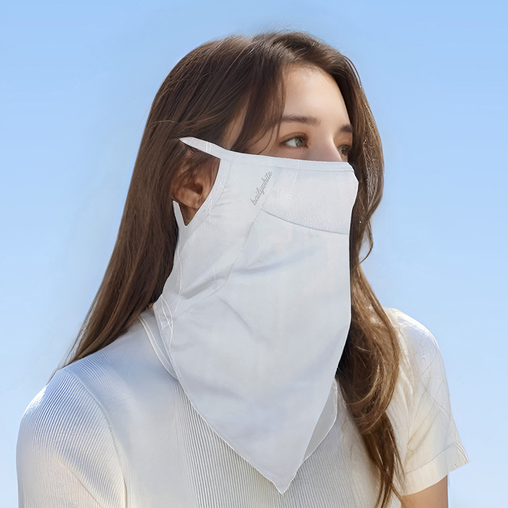 베일리화이트 골프 마스크 자외선차단 얼굴 햇빛가리개 메쉬 여름 안면 자전거 등산 - 상품 이미지