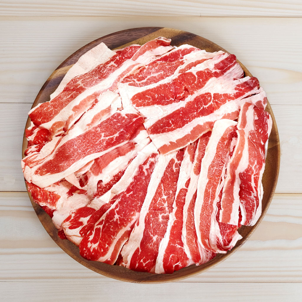 소고기 우삼겹 500g+500g 양지 샤브샤브고기 구이 숙주찜 1kg, 1개 - 상품 이미지