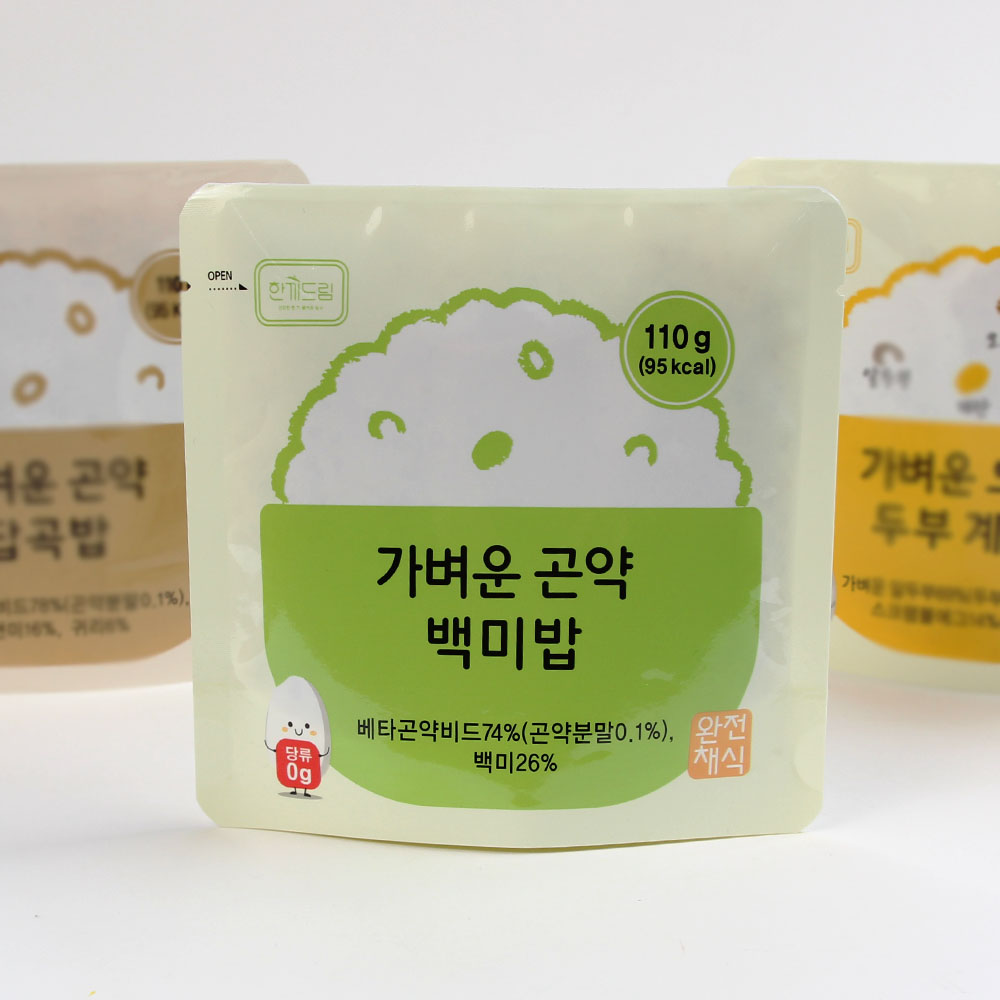 한끼드림 가벼운 곤약 백미밥 즉석밥 95kcal 무당 무지방 110g 30개 - 상세 이미지 4