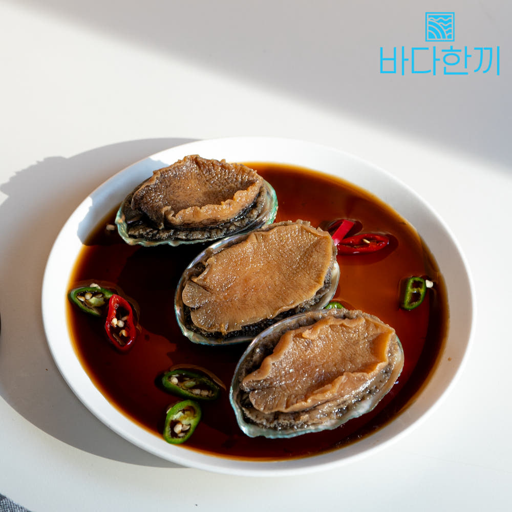 바다한끼 청정지역 완도산 영양가득 전복장 500g (5~6미) 가정식 반찬 전복장조림 선물 - 상세 이미지 4