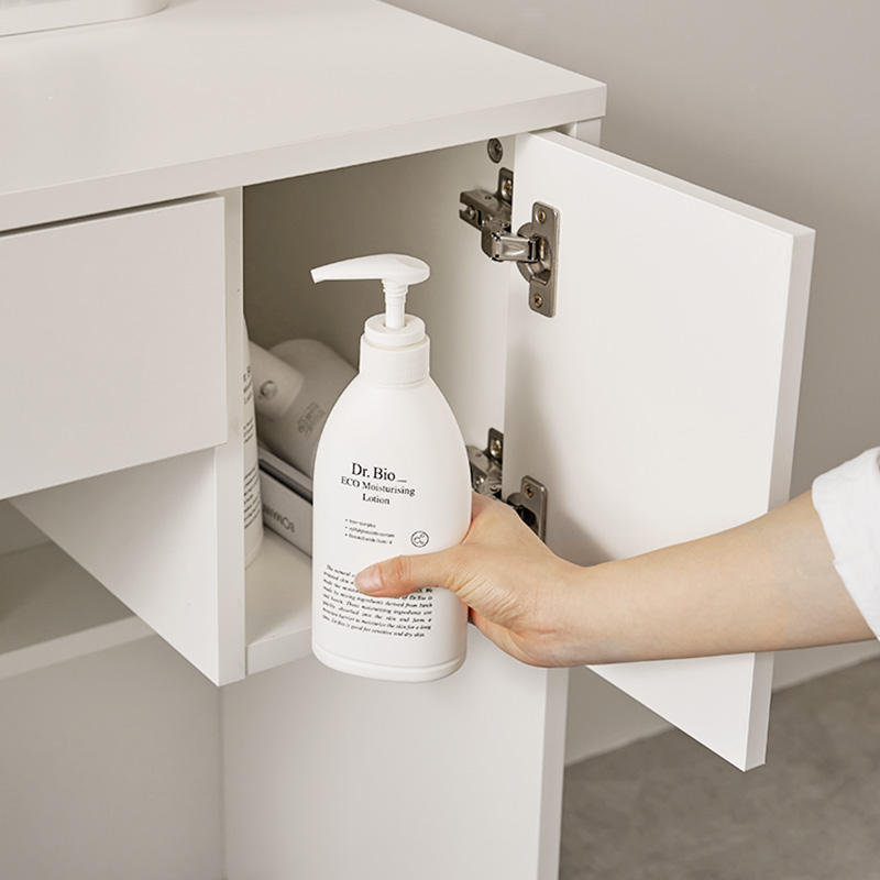 e스마트 로에 틈새 수납 화장대 800