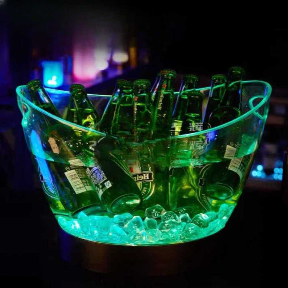 LED 아이스버킷 클럽 받침대 얼음 조명 위스키 칠링 24칸 백색등 이미지 8