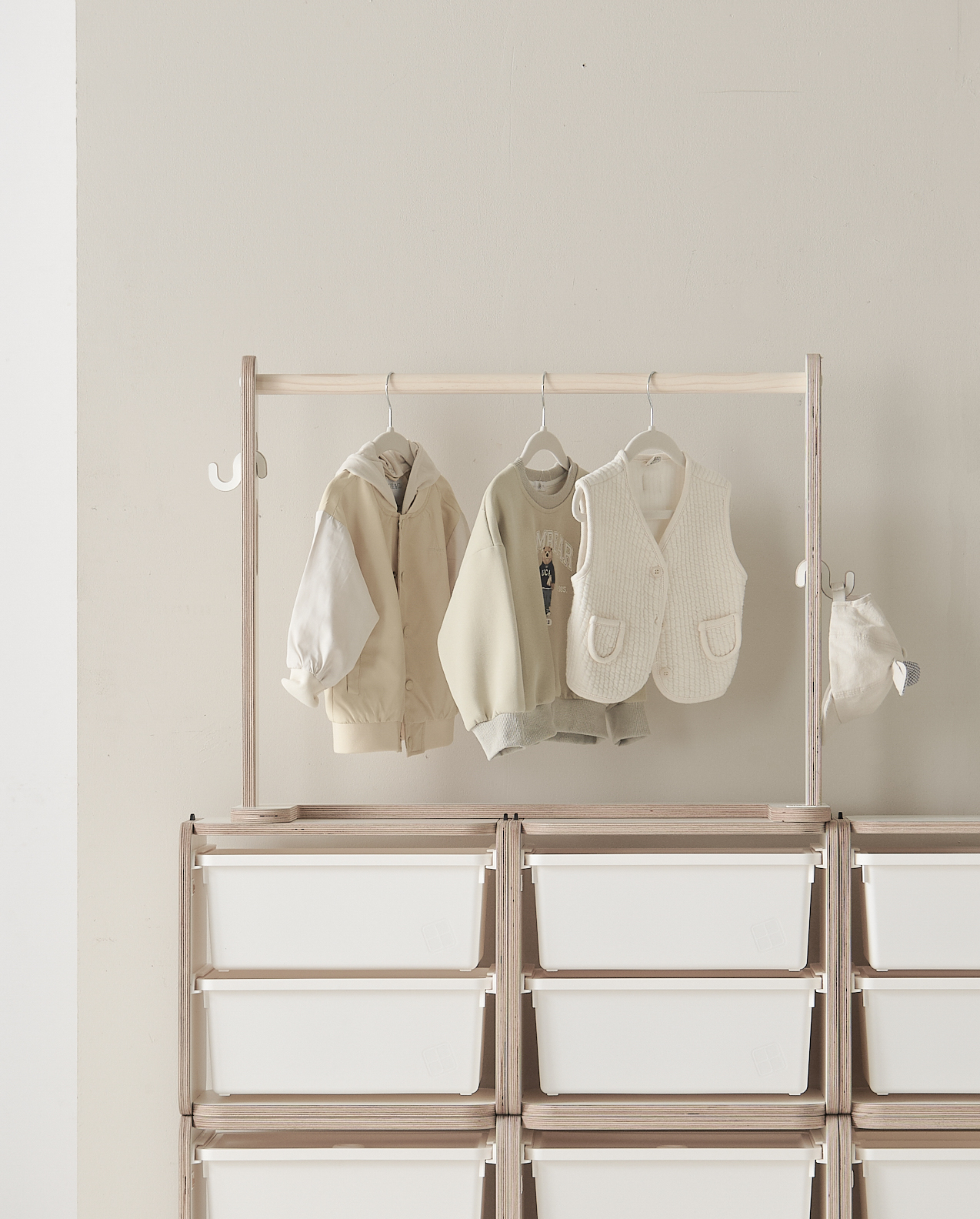 베베조아 돈워리 아기 옷 유아 행거