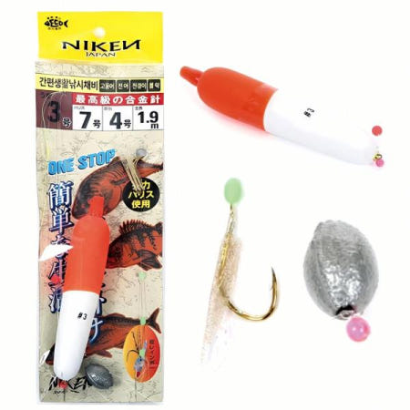 니켄 간편 생활 낚시 채비 EVA 찌 세트 고등어 도구 낚싯줄 가방 상자 용품 장비