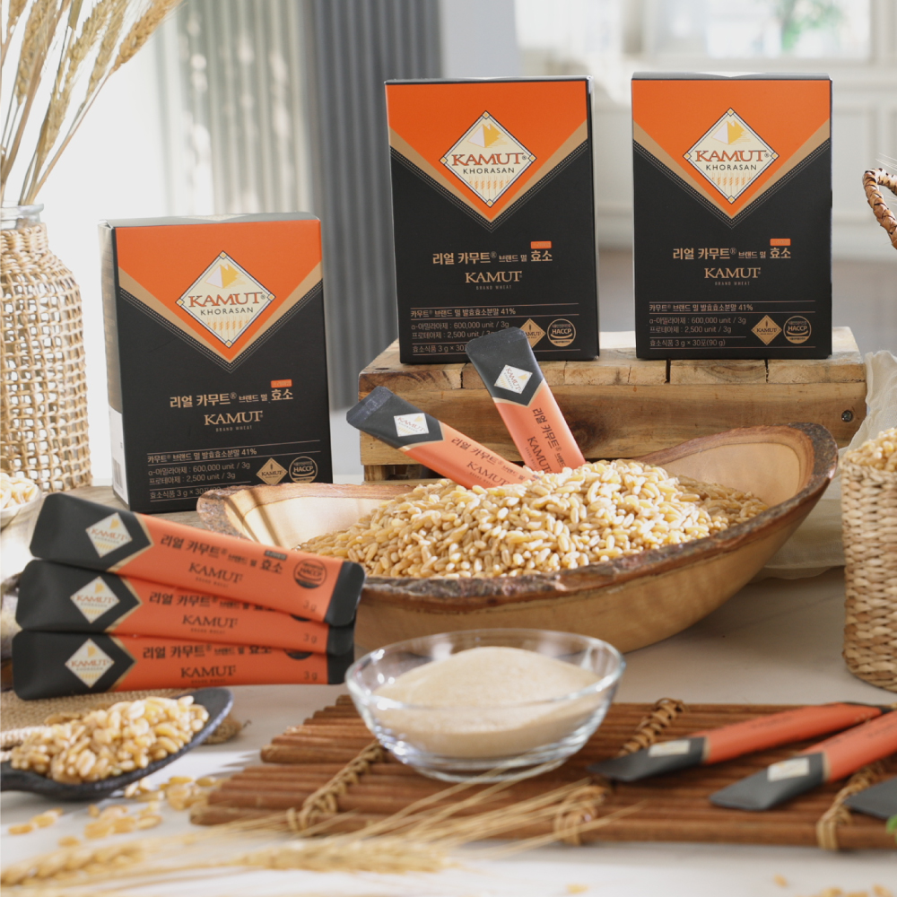 리얼 카무트 효소왕 프리미엄 카무트 곡물 효소 30포 x 3개