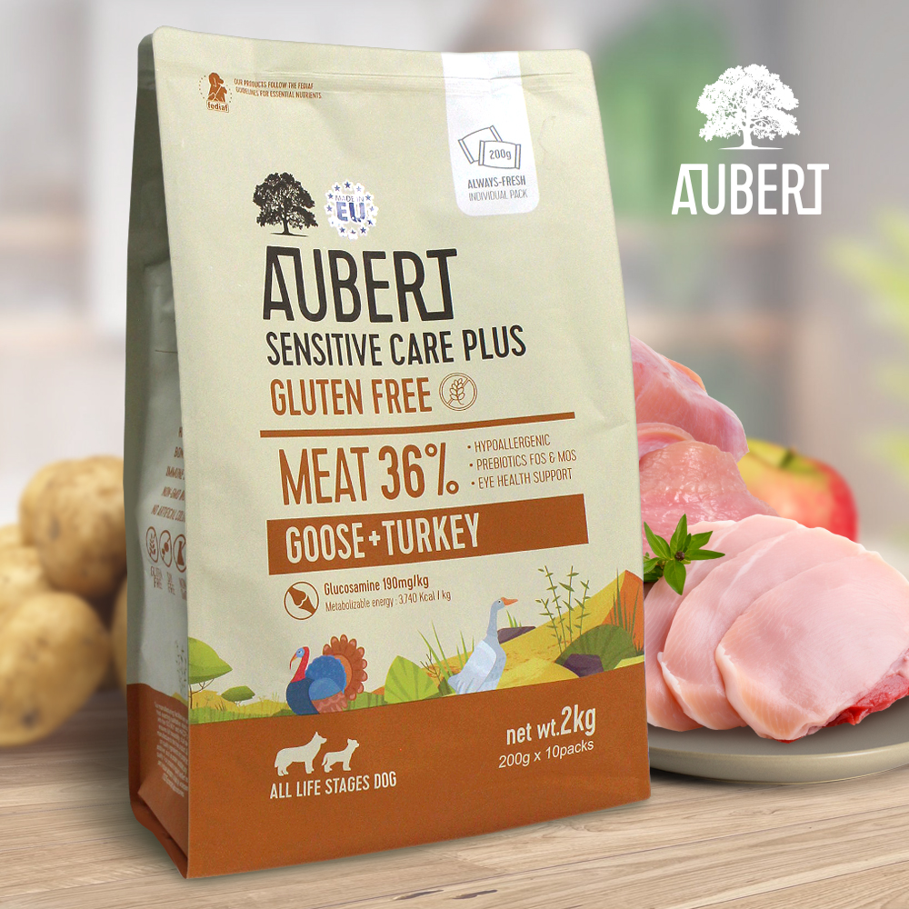 오베르 센시티브 플러스 눈물 관절 피부 장 건강 강아지사료 거위+칠면조, 2kg, 1개 이미지 2