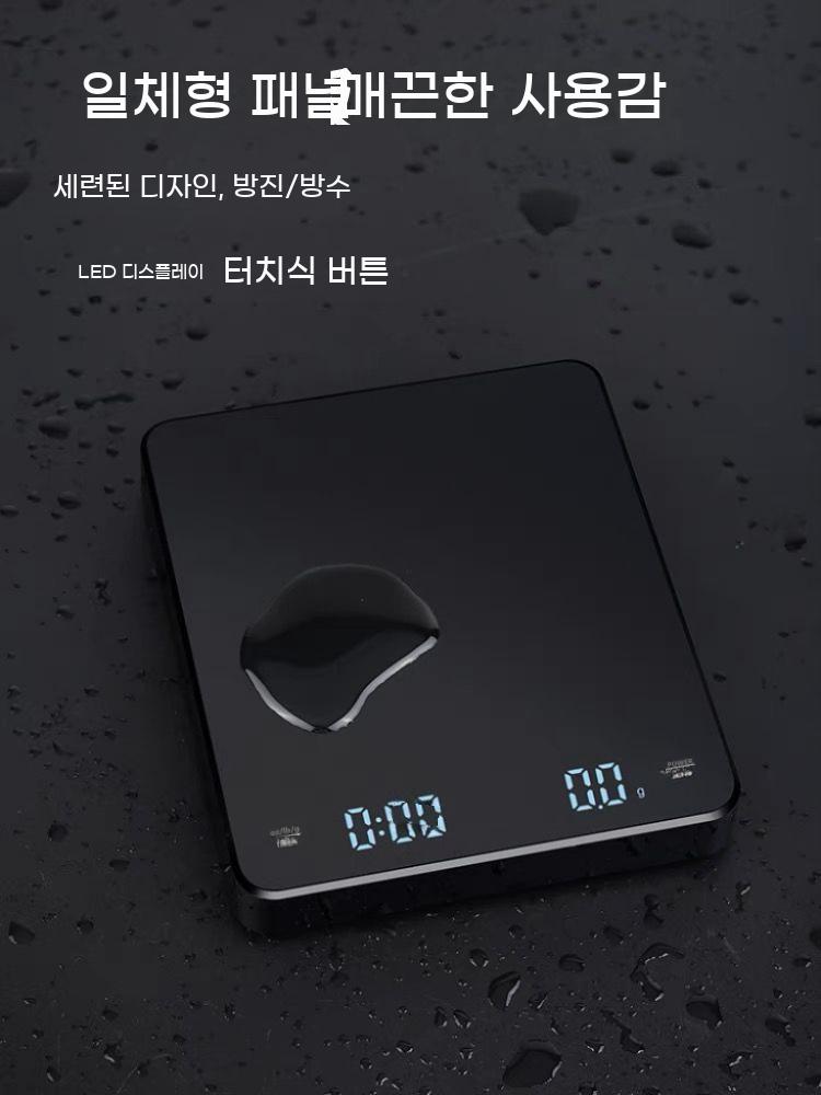 주방 카페 그램 저울 요리 원두 전자 음식 바리스타 에스프레소 커피 - 상세 이미지 5