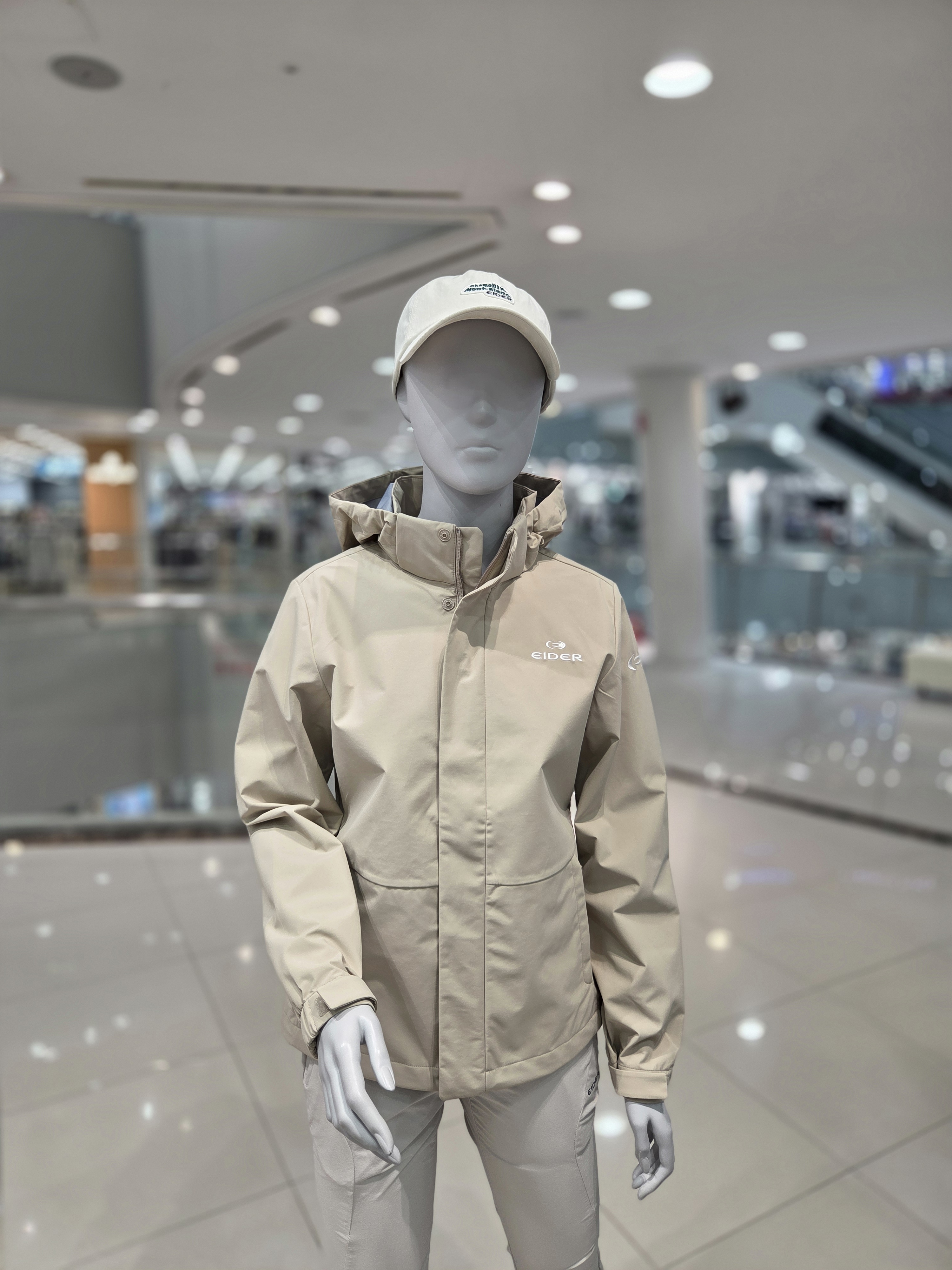 아이더 여성 3L 방풍 자켓 간절기 바람막이 후드 탈부착 등산 트레킹 점퍼