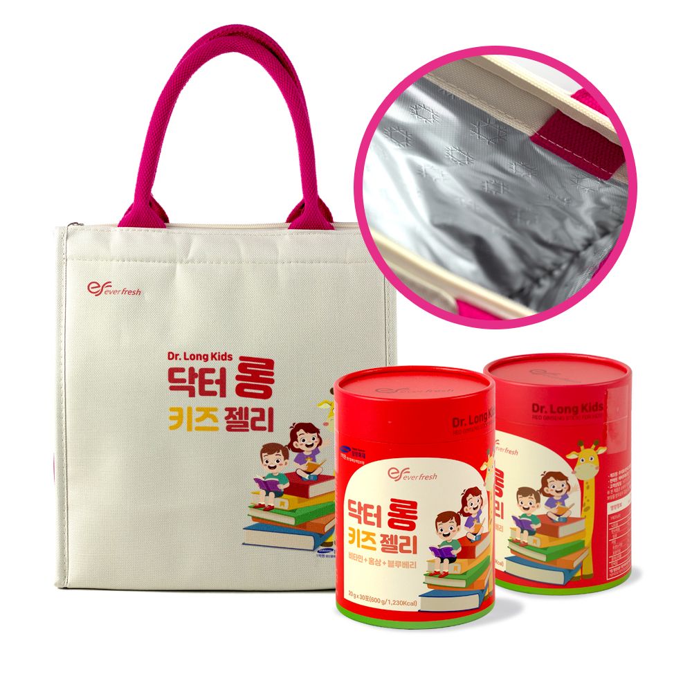 에버프레쉬 닥터롱키즈 젤리 (30포 X 1박스 /30일분) 어린이 비타민 미네랄 영양간식 블루베리포도맛 - 상세 이미지 4