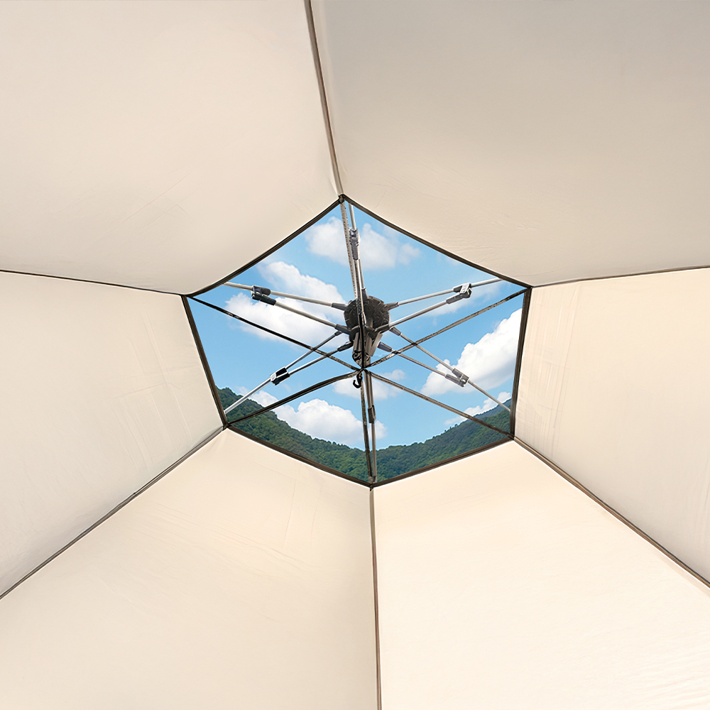 육각돔 원터치텐트 그늘막 쉘터 캠핑 피크닉 가족 3인용 4인용 패밀리 텐트 LCE-OT02