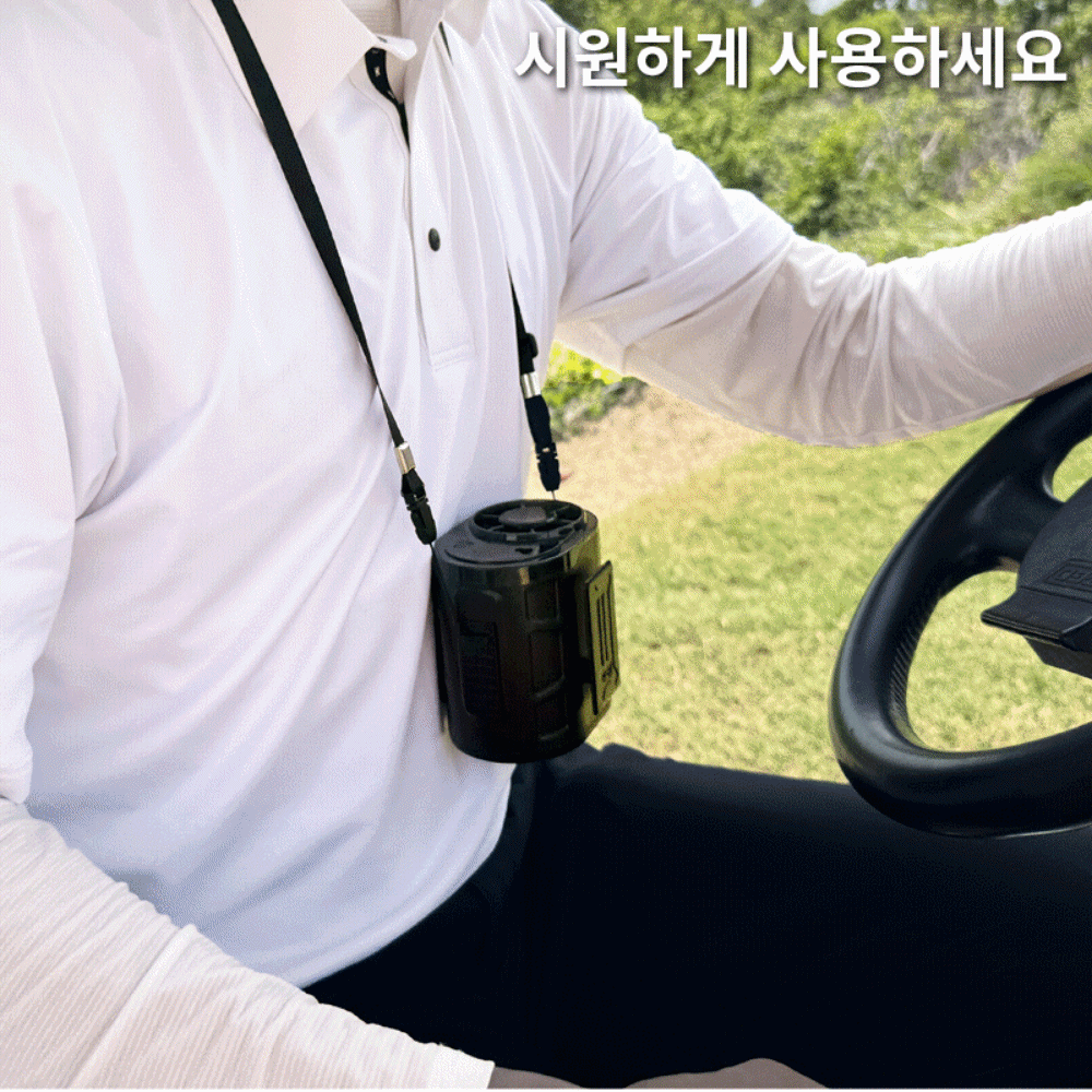 허리에차는선풍기 허리띠 옷속 몸 허리 등 휴대용 바디 - 상세 이미지 4