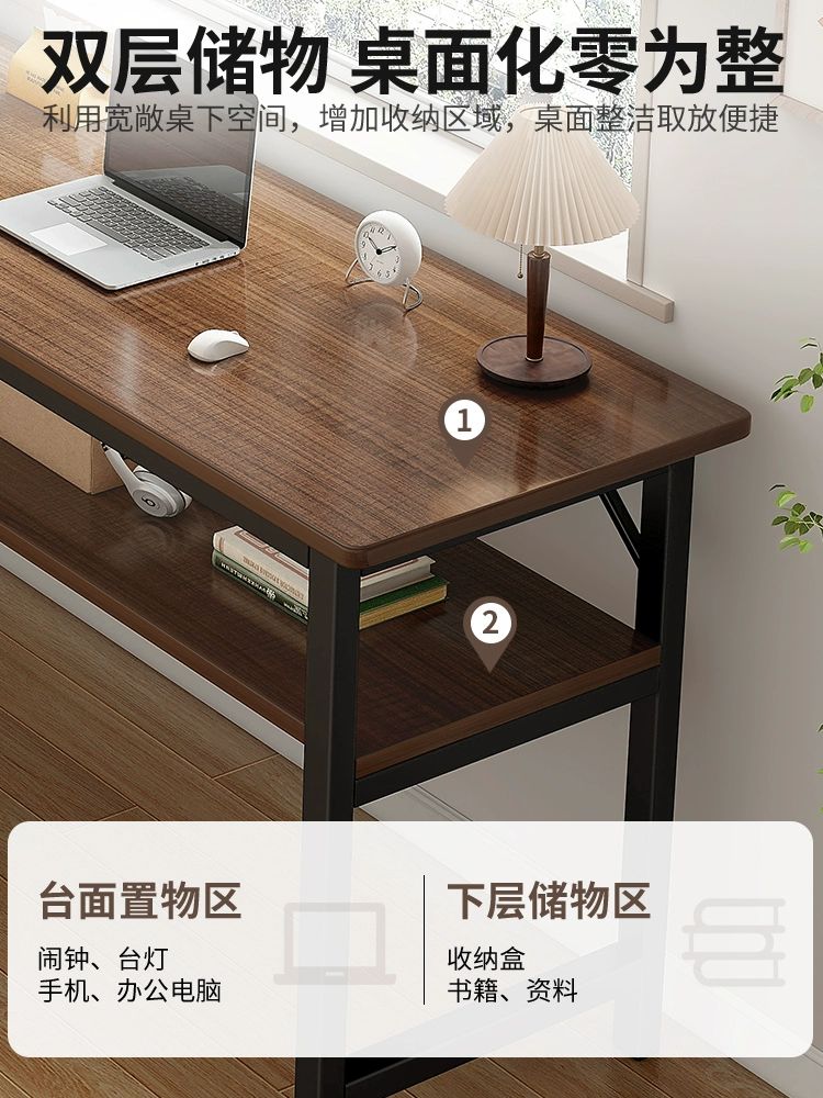 창가테이블 틈새 탁자 철제 소파 인테리어 슬림테이블 단층 블랙 오크 80cm A - 상세 이미지 3