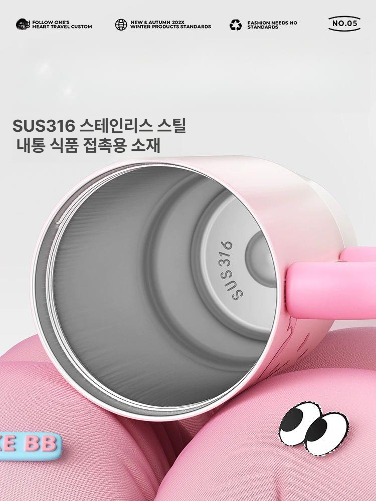 산리오 텀블러 보온컵 대용량 빨대 대형 물컵 마이멜로디 쿠로미 포차코 시나모롤 - 상세 이미지 5