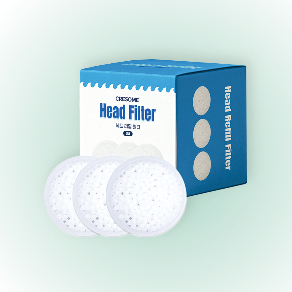 크리썸 필터샤워기 전용 항균볼 헤드필터 3p 호환 리필필터