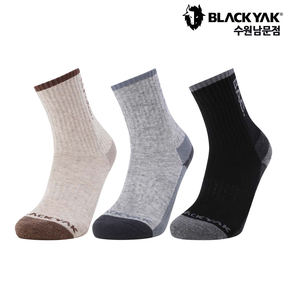 블랙야크 사계절 공용 롱 향균 등산 레저 아웃도어 보온 양말 알파인 울 크루삭스 B - 메인 이미지