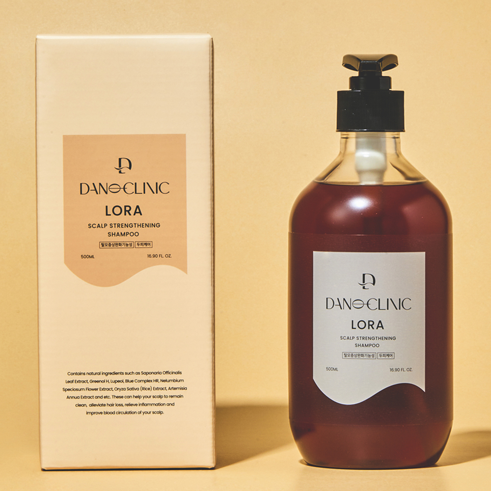 다노클리닉 로라 두피강화 샴푸 탈모완화 약산성 저자극 아로마틱, 500ml, 1개 - 상품 이미지