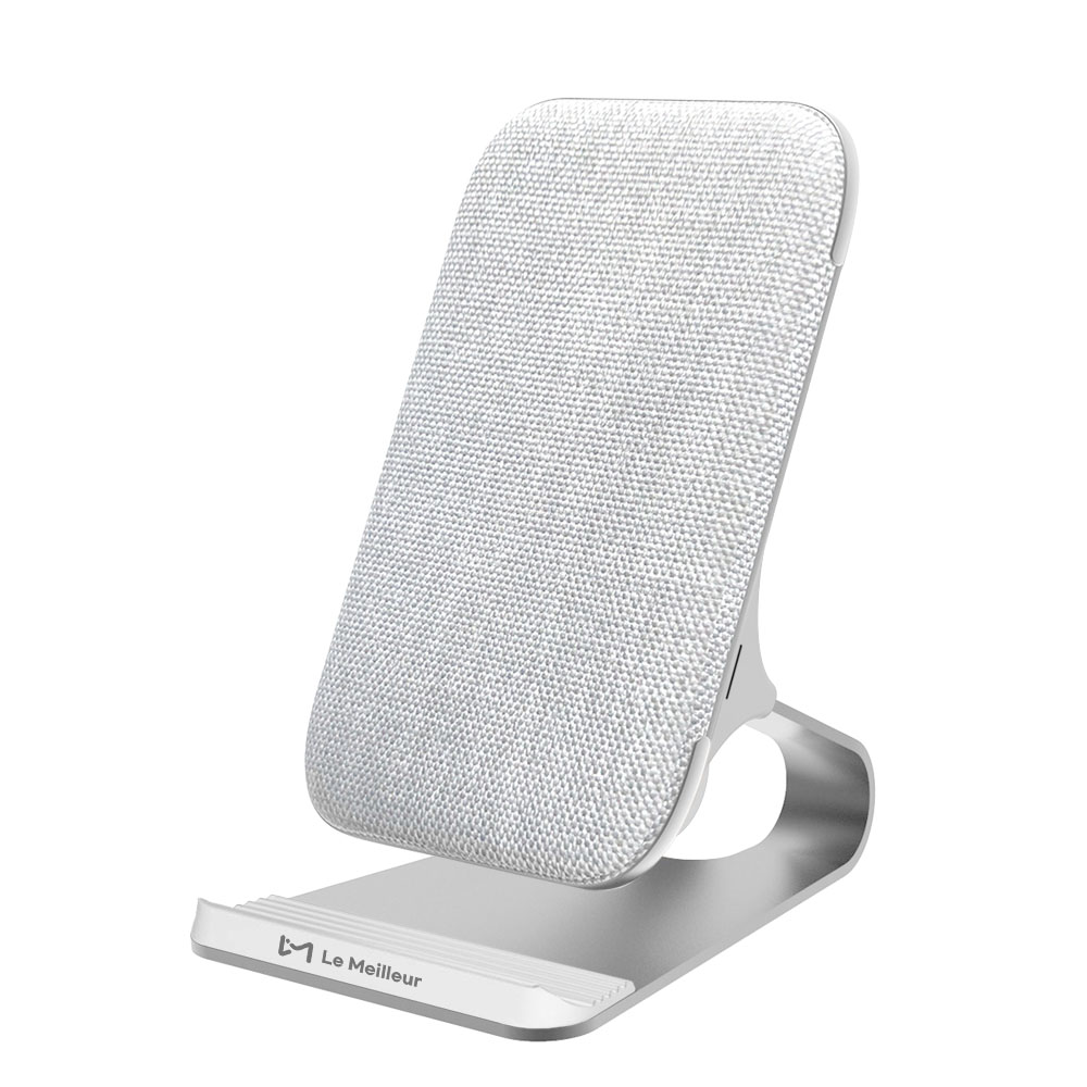 르메이어 무선 충전기 듀얼 코일 20W 초고속 스탠드 거치대 화이트