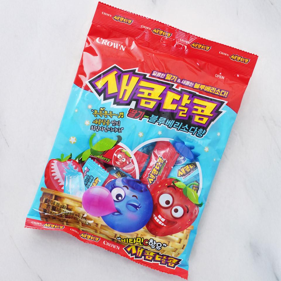 메가마트 크라운 새콤달콤 딸기블루베리소다 200g - 상세 이미지 2