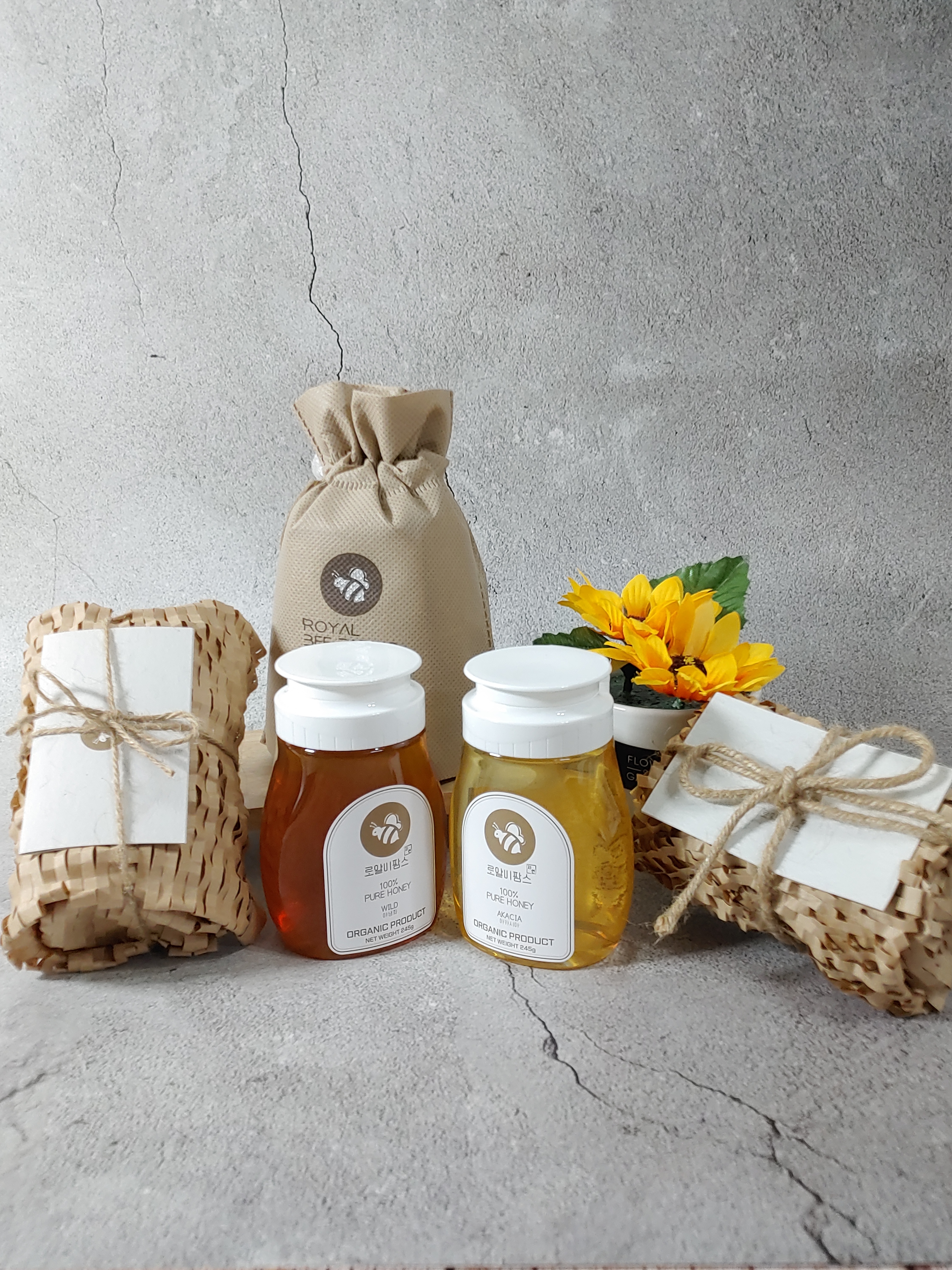 로얄비팜스 국산 프리미엄 아카시아꿀 자연산 야생화 벌꿀 천연꿀 250g