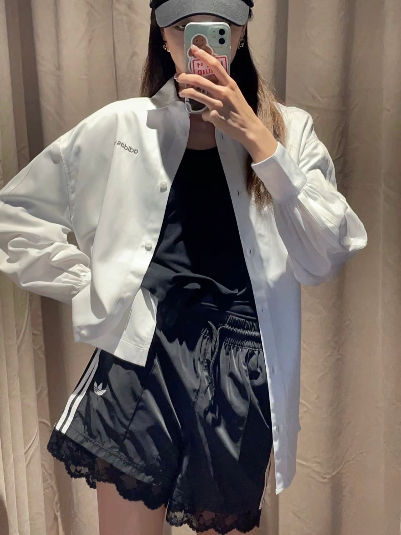 아디다스 레이스 트림3 Stripes Shorts 반바지 블랙 II5605, 화이트 IL2420 이미지 7