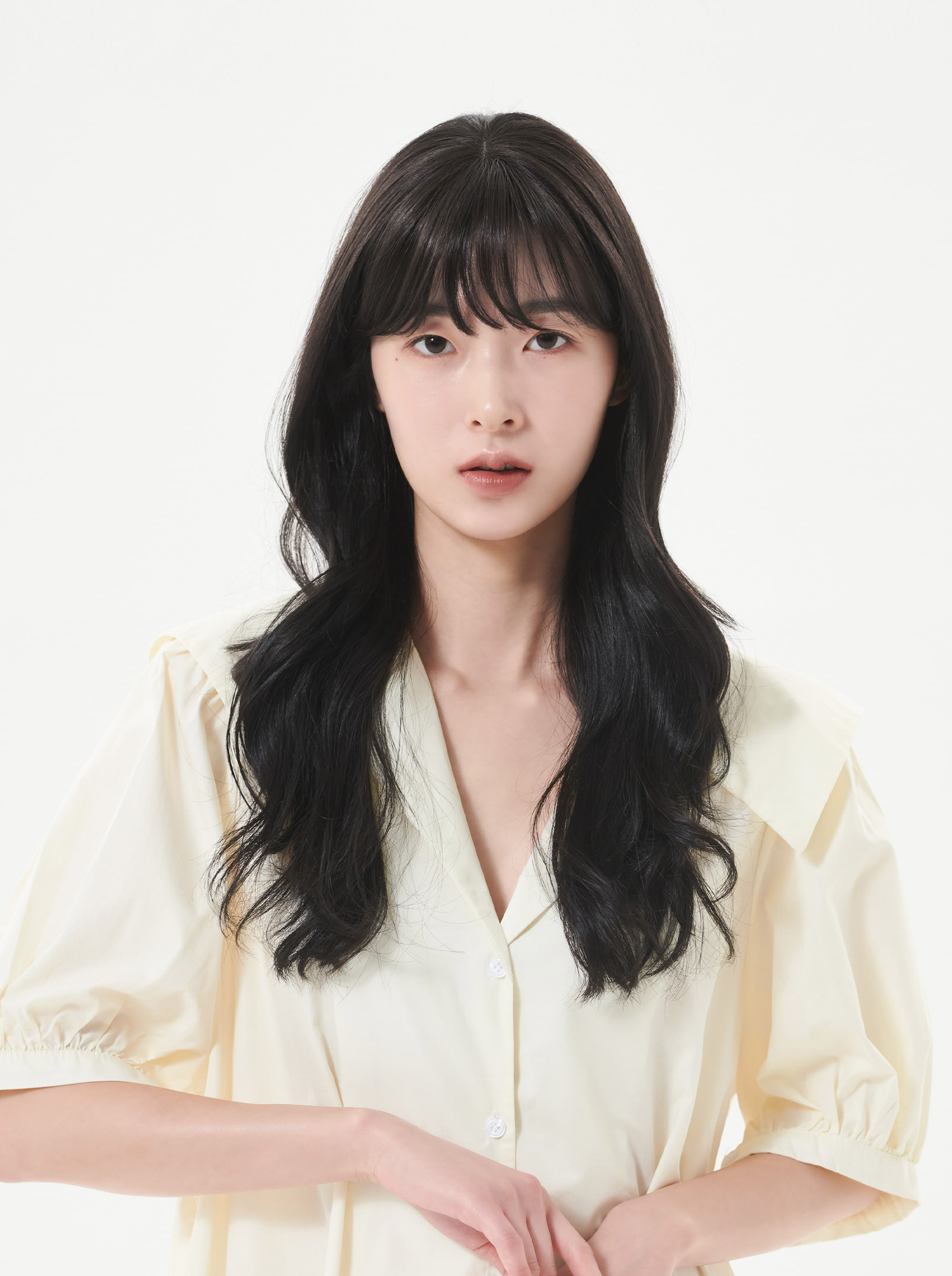 탑커버 코트니 정수리가발 시스루뱅 웨이브 - 상세 이미지 3