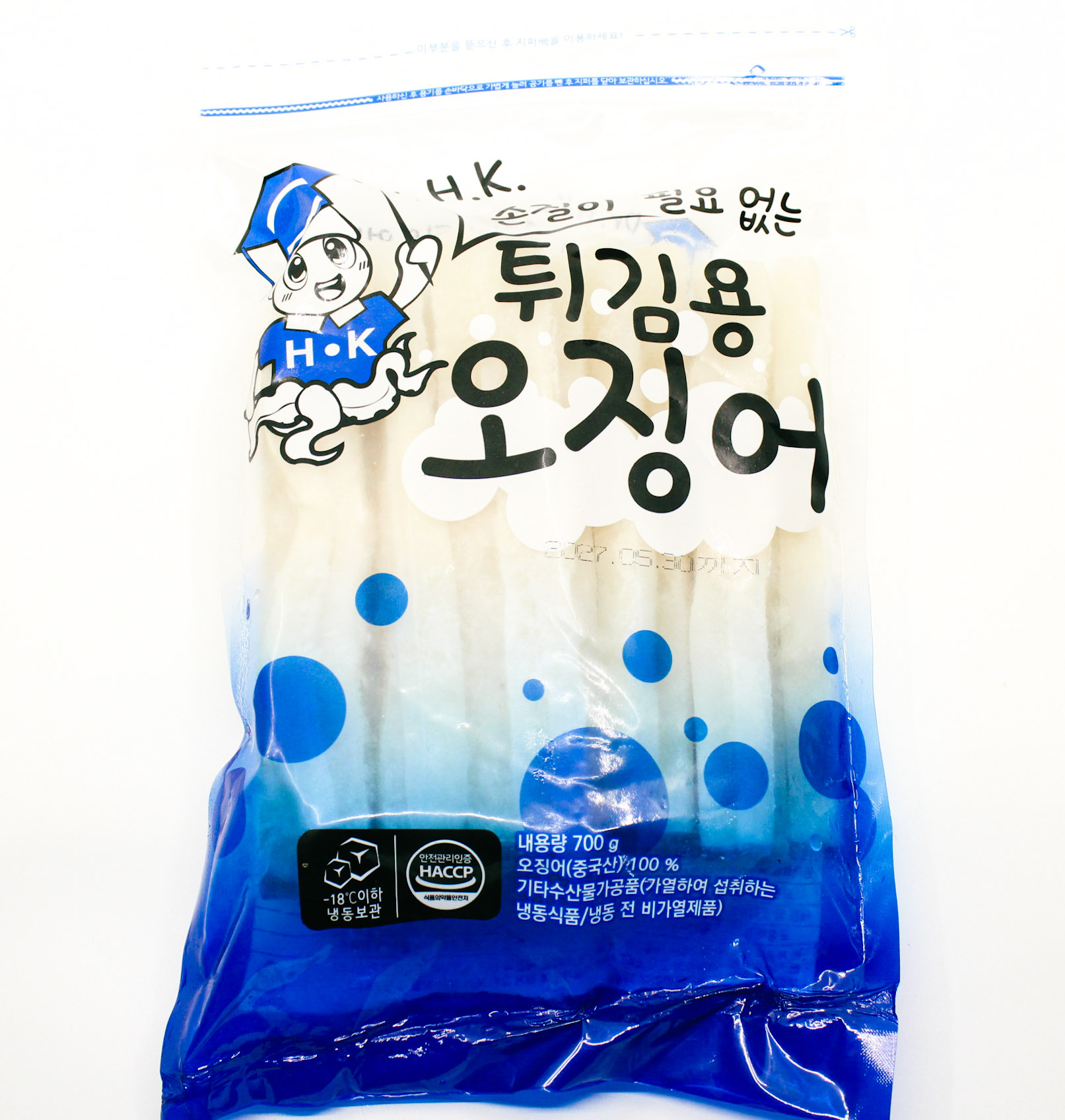 미다지 업소용 탈피 손질 튀김용 대왕 오징어 몸살 스틱 700g