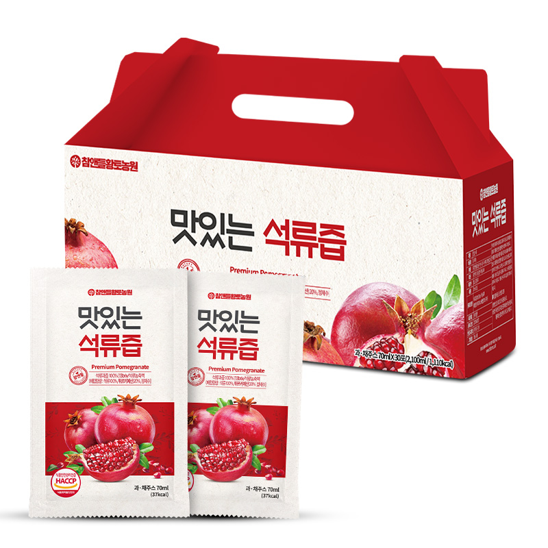 참앤들황토농원 맛있는 석류즙 70ml 30포, 1개