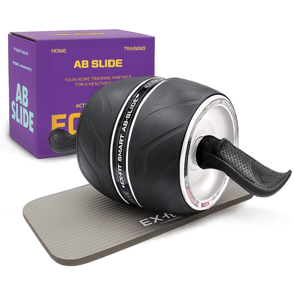 엑피트 AB슬라이드 롤아웃 뱃살빼는 복근운동기구 롤러 슬라이더 스마트 코어휠 이미지 3