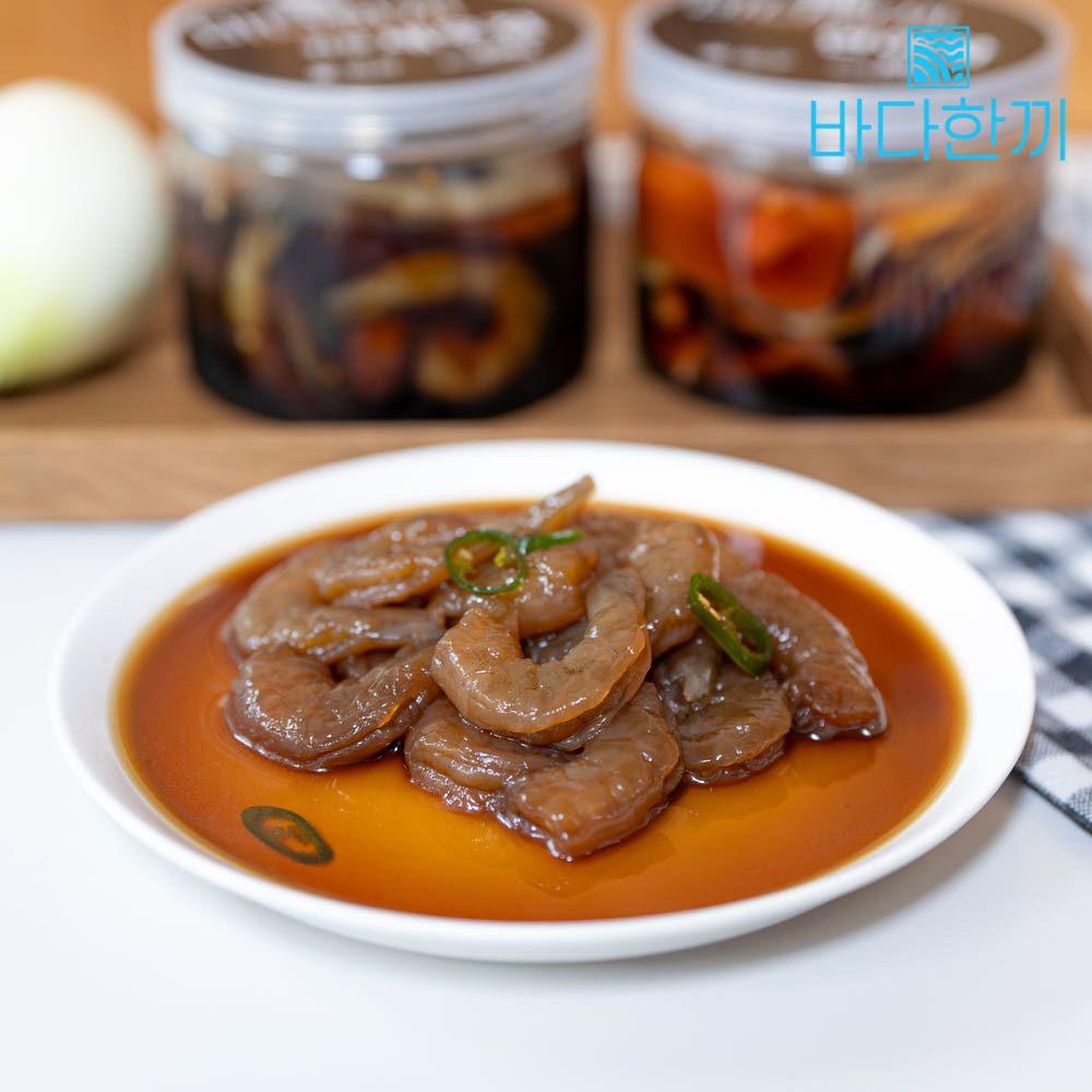 바다한끼 탱글한 식감과 부드러운맛이 일품인 간장새우장 500g 밥도둑 특제 간장 한끼 반찬 - 상세 이미지 3