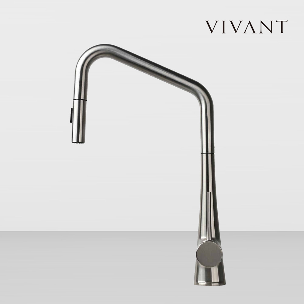 비반트 VIVANT 주방수전 VA130 MS메트실버 자동리턴 360회전 고급주방 리폼교체