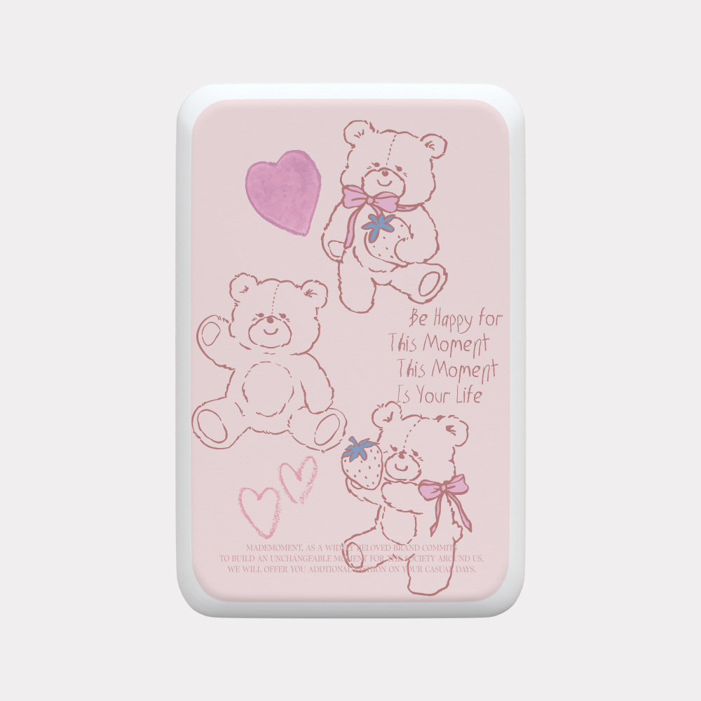 fluffy strawberry bear 디자인 [맥세이프 보조배터리] - 상세 이미지 2
