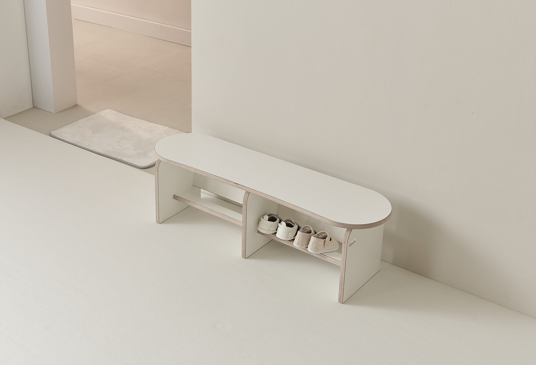 베베조아 2인 아기 슈벤치 현관 신발장 의자