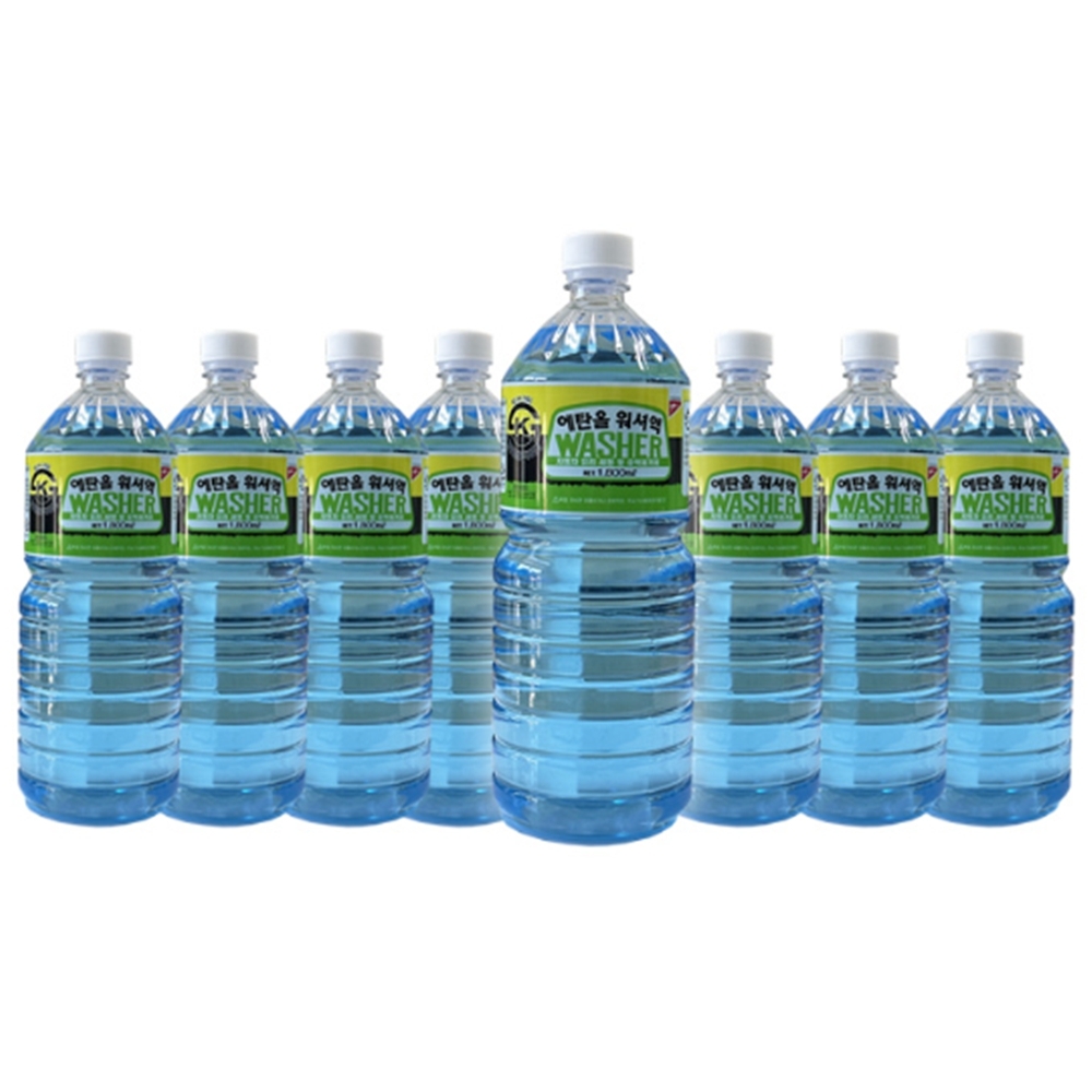 8개입 1800ml 유막제거 워셔액 차량 자동차 에탄올워셔액 - 상품 이미지