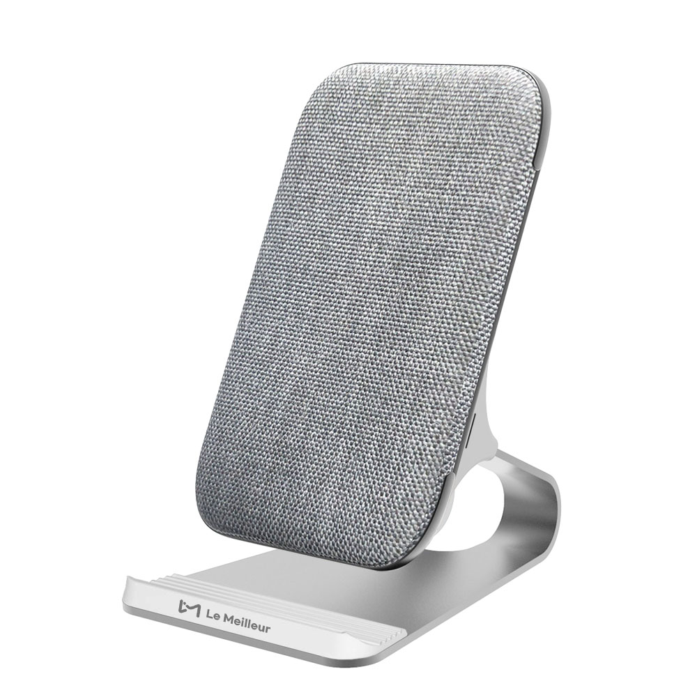 르메이어 무선 충전기 듀얼 코일 20W 초고속 스탠드 거치대 그레이