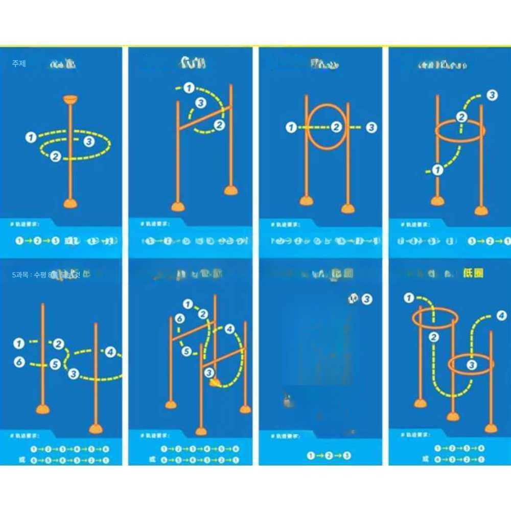 드론 연습 장애물 세트 조종 접이식 장애 코스 훈련 트랙+60cm 주차 - 상세 이미지 4