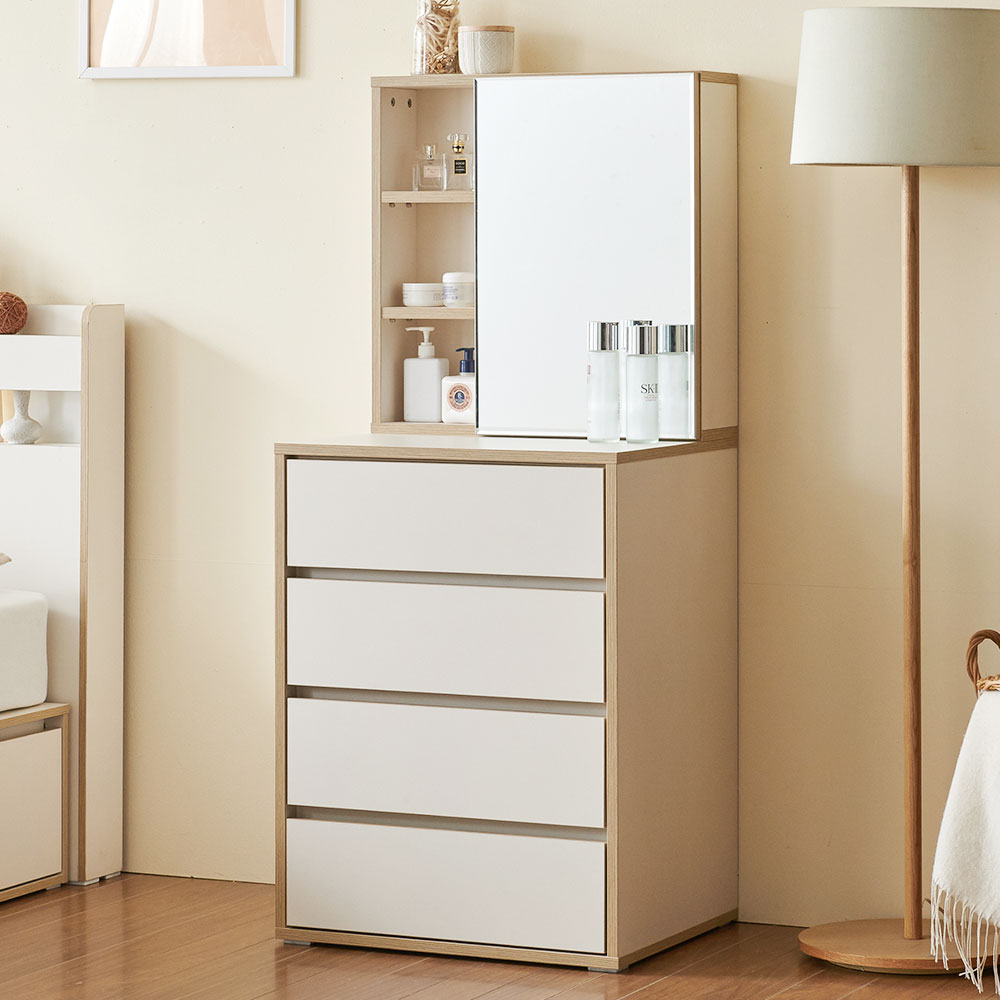 니모 틈새 수납화장대 600 수납거울 서랍장