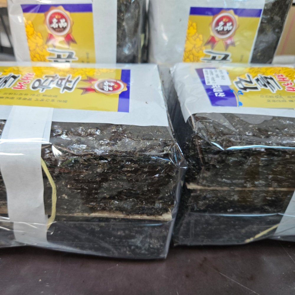 무염김 곱창돌김100매 완도 무조미곱창김 마른김 햇김 생김 맛있는 전장 100개입, 1개 - 상세 이미지 5