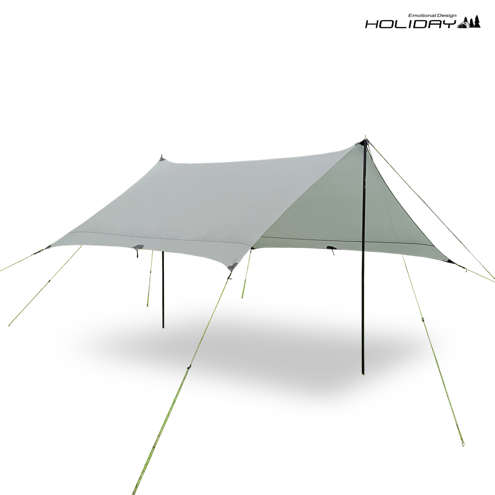 홀리데이 캠핑 20D 백패킹 양면 실타프 메이빈 렉타 타프