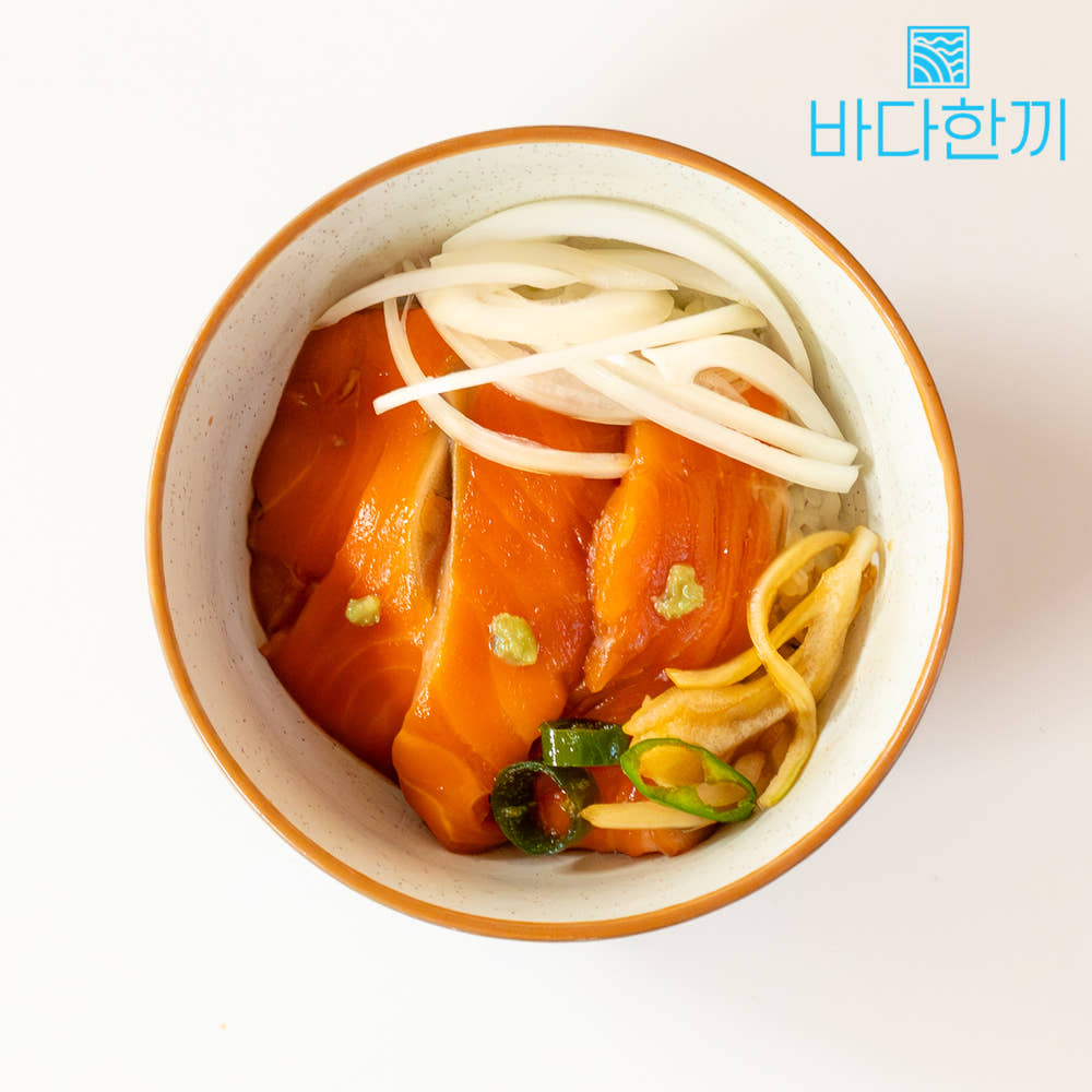 바다한끼 신선한 생 연어로 만든 연어장 500g 밥도둑 특제 간장 한끼 반찬 - 상세 이미지 3