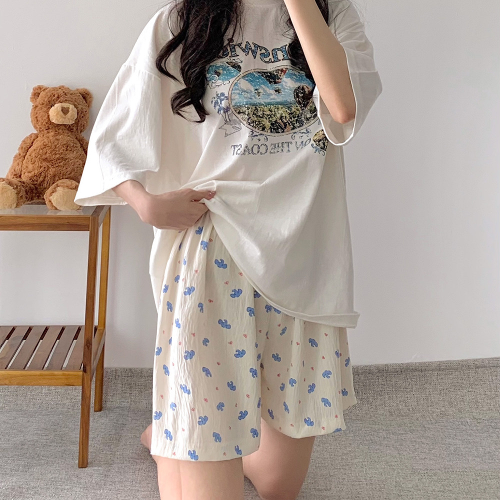 1+1 잠옷반바지 여름잠옷바지 파자마반바지 시원한 냉감 쿨링 파자마 이미지 7