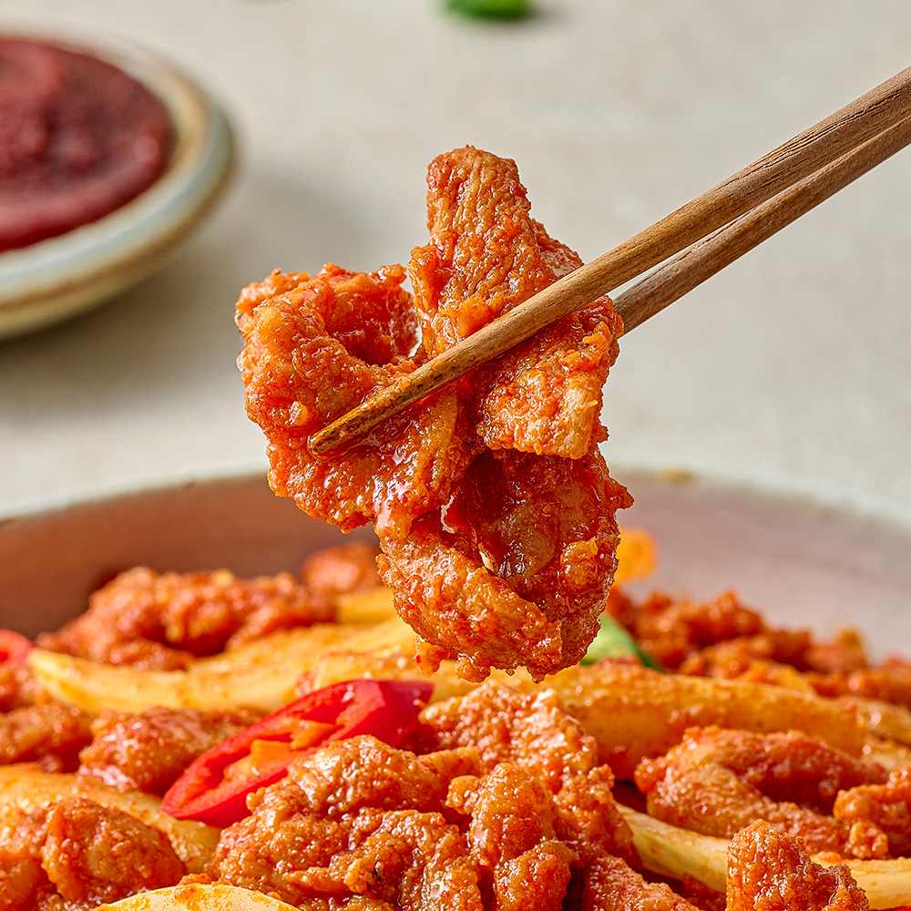 매콤한 양념의 춘천식 닭 불고기 500g 국내산 닭 순살 양념 - 상세 이미지 5